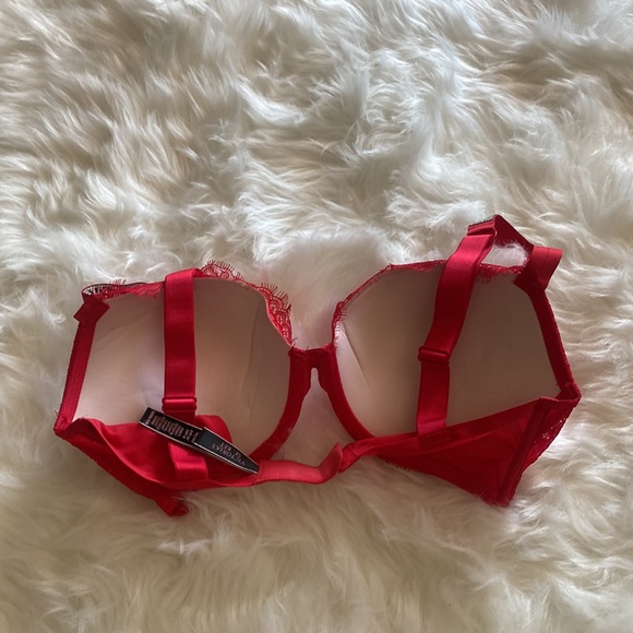 Lot 3 Red Victoria’s Secret Padded Bras 32DD - Picture 4 of 10